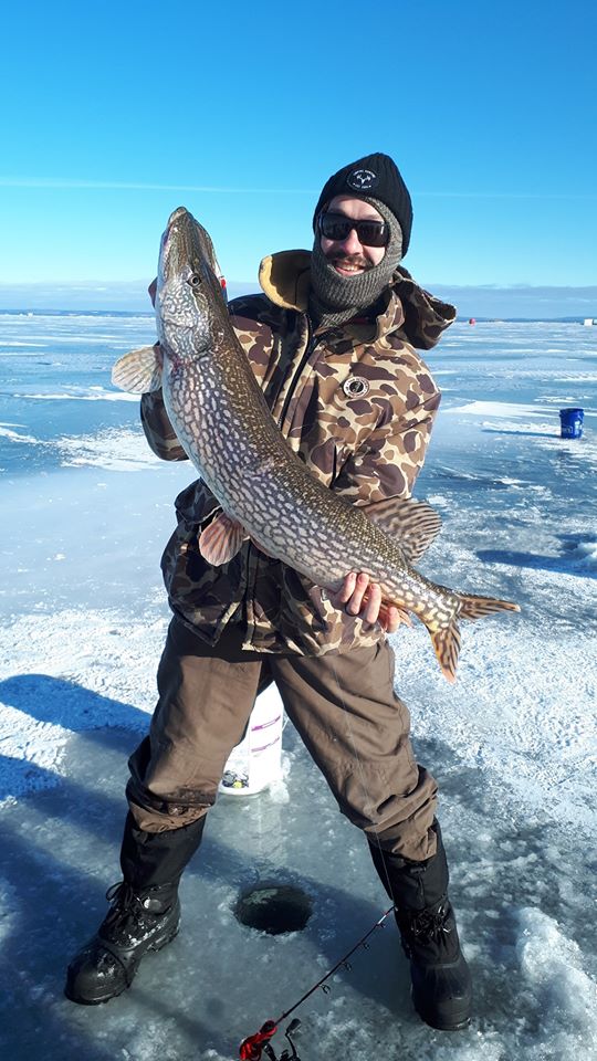 Northern pike ice fishing
