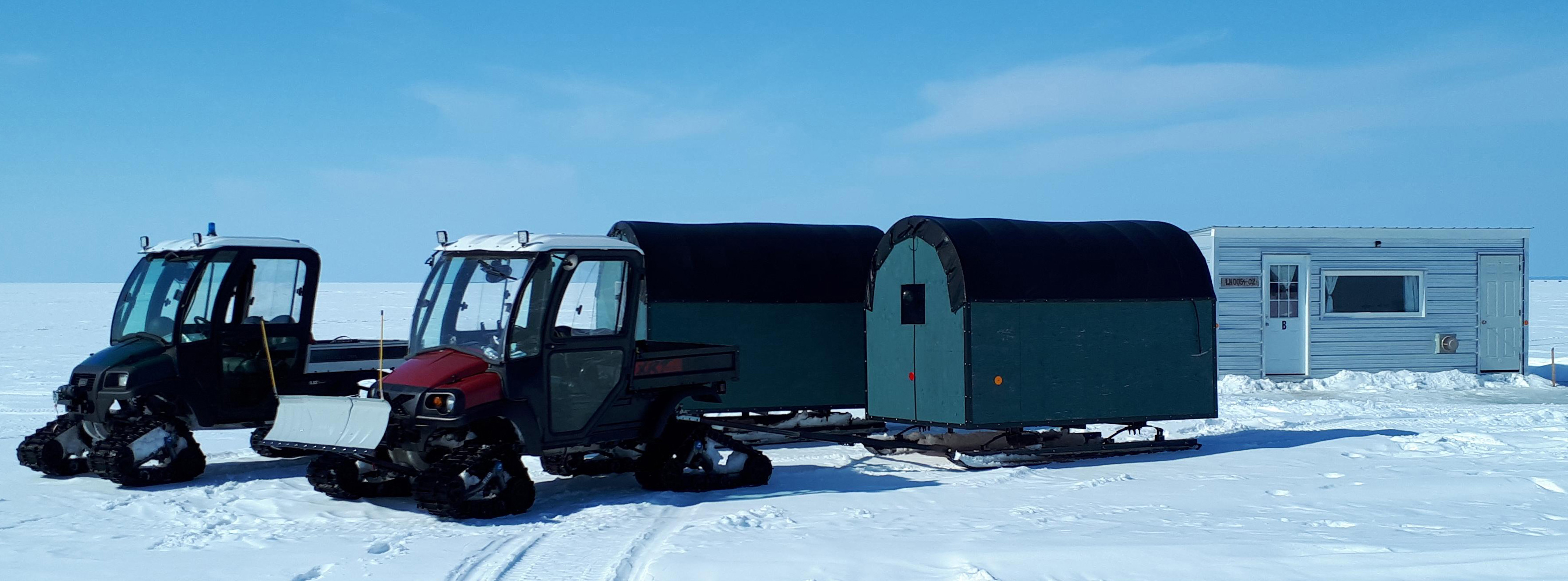 Nighttime ice fishing with lights?